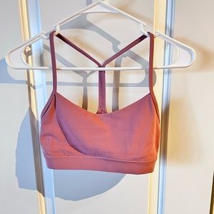 Lululemon pink flow y bra
